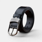 Ceinture Cuir Lisse Homme Grande Taille Boucle Arrondie Mate | Dorzex La Maison de la Ceinture