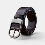 Ceinture Cuir Lisse Homme Grande Taille Boucle Arrondie Mate | Dorzex La Maison de la Ceinture