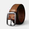 Ceinture Cuir Pleine Fleur Lisse Homme Boucle Laiton | Thanox La Maison de la Ceinture