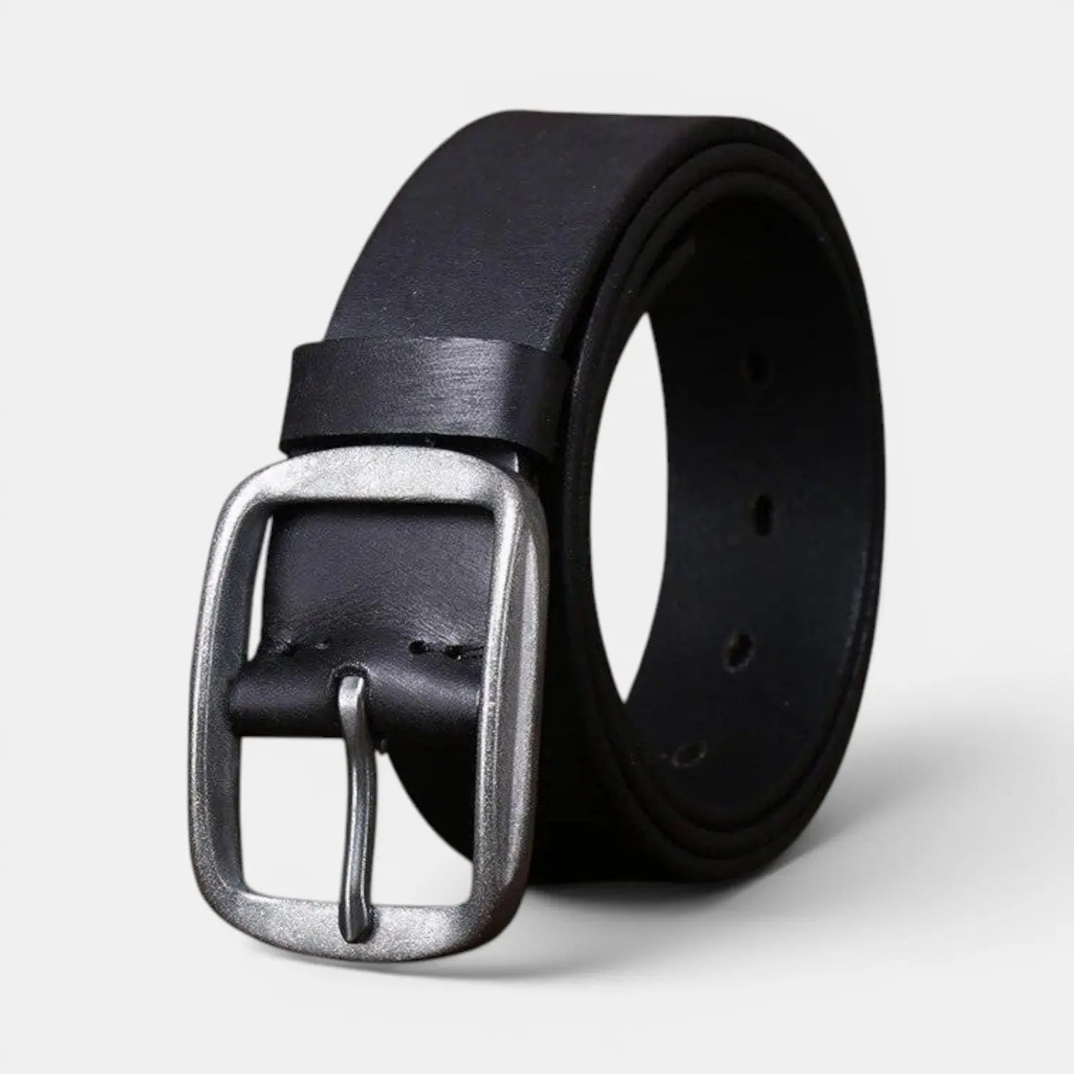 Ceinture Cuir Pleine Fleur Lisse Homme Boucle Laiton | Thanox La Maison de la Ceinture