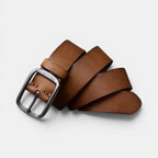 Ceinture Cuir Pleine Fleur Lisse Homme Boucle Laiton | Thanox La Maison de la Ceinture
