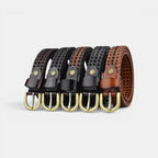 Ceinture Cuir Tressé Femme Bohème Boucle Ardillon Dorée | Tolvex La Maison de la Ceinture