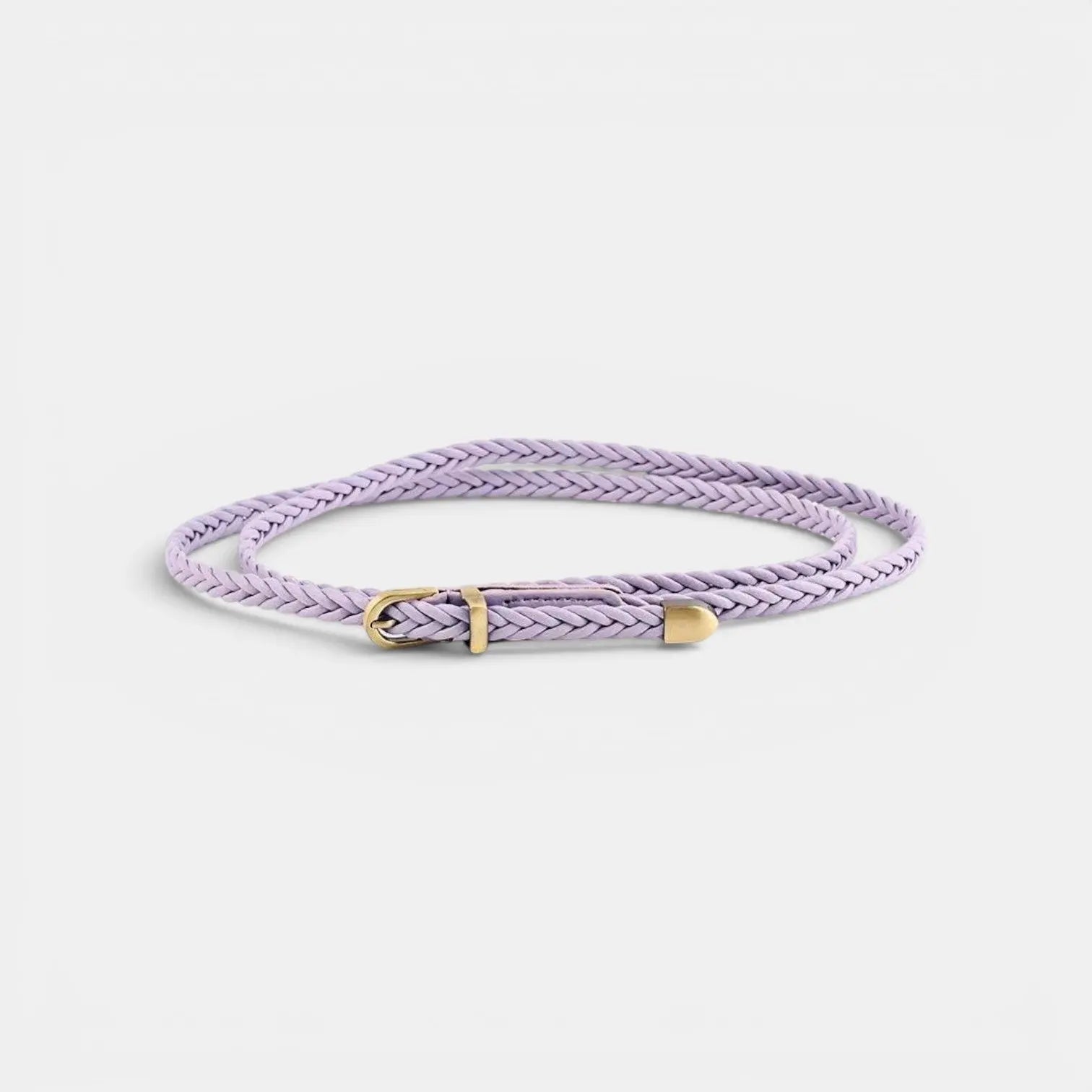 Ceinture Fine Simili Vegan Tressé Femme Boucle Arrondie | Trelvox La Maison de la Ceinture