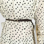 Ceinture Fine Simili Vegan Tressé Femme Boucle Arrondie | Trelvox La Maison de la Ceinture
