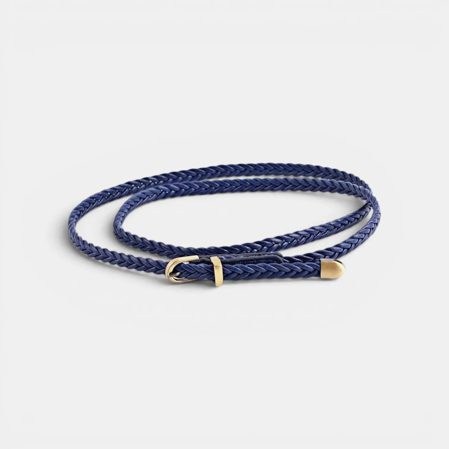 Ceinture Fine Simili Vegan Tressé Femme Boucle Arrondie | Trelvox La Maison de la Ceinture
