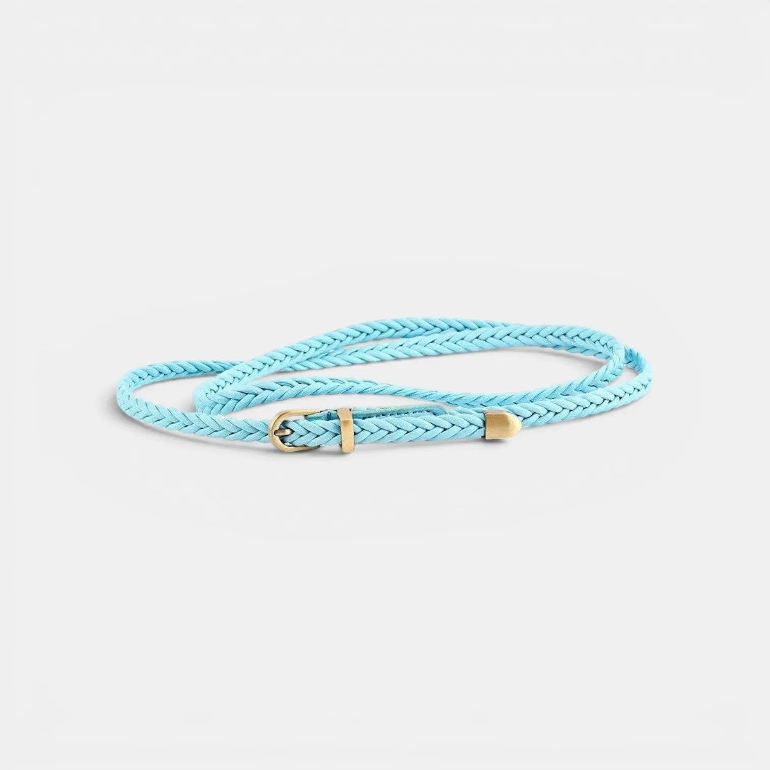 Ceinture Fine Simili Vegan Tressé Femme Boucle Arrondie | Trelvox La Maison de la Ceinture