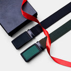 Ceinture Toile Homme Boucle Automatique Grise | Vondrek