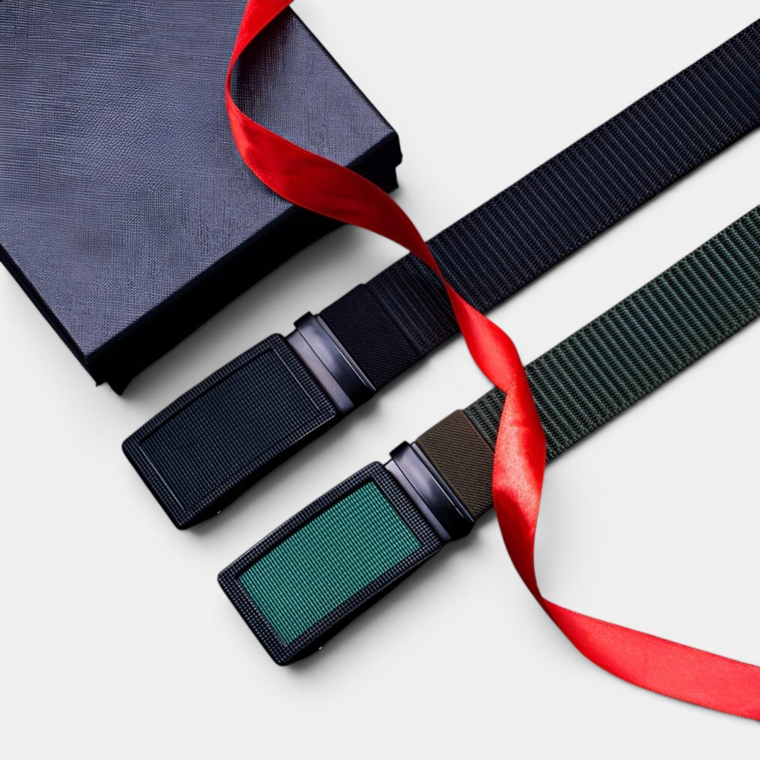 Ceinture Toile Homme Boucle Automatique Grise | Vondrek