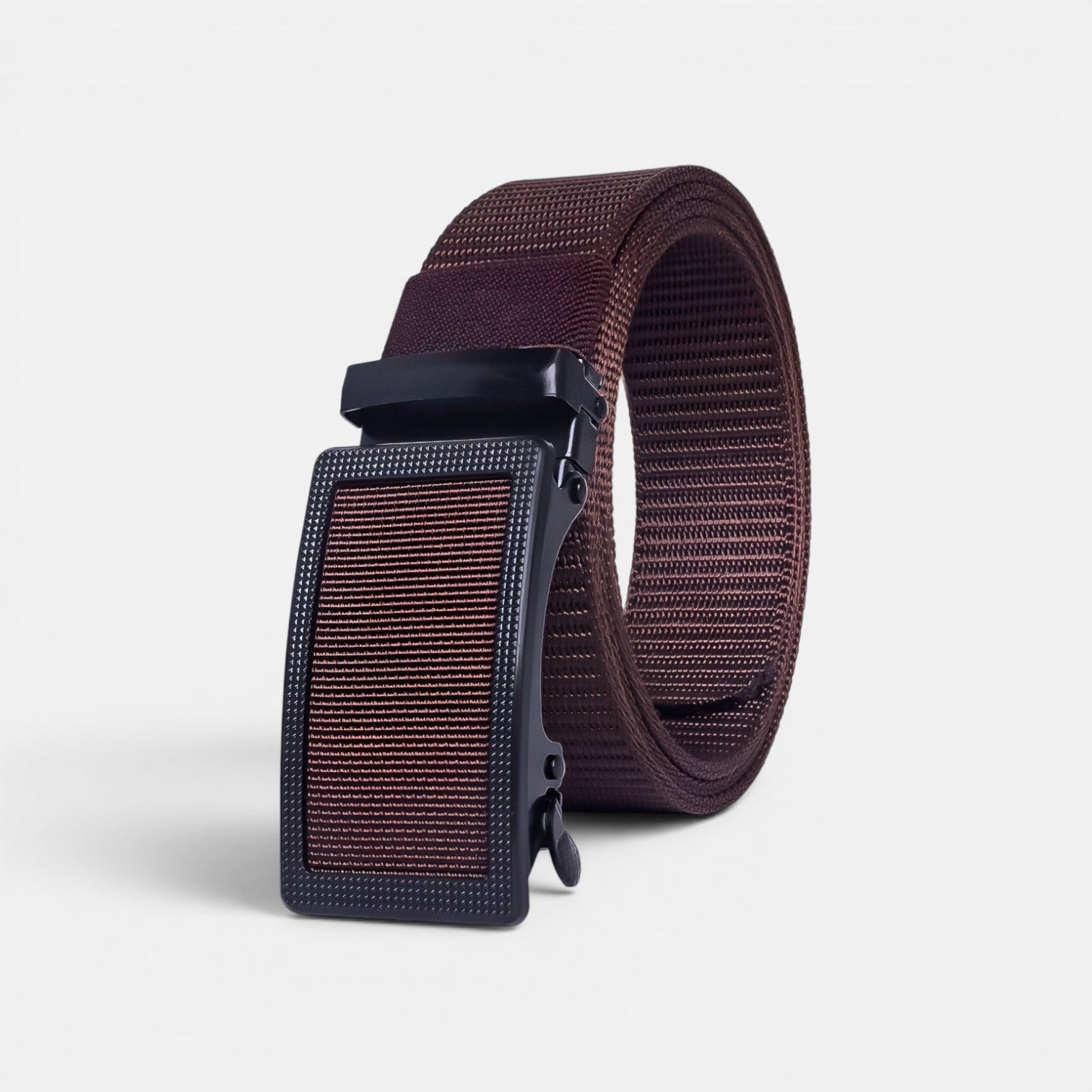 Ceinture Toile Homme Boucle Automatique Grise | Vondrek