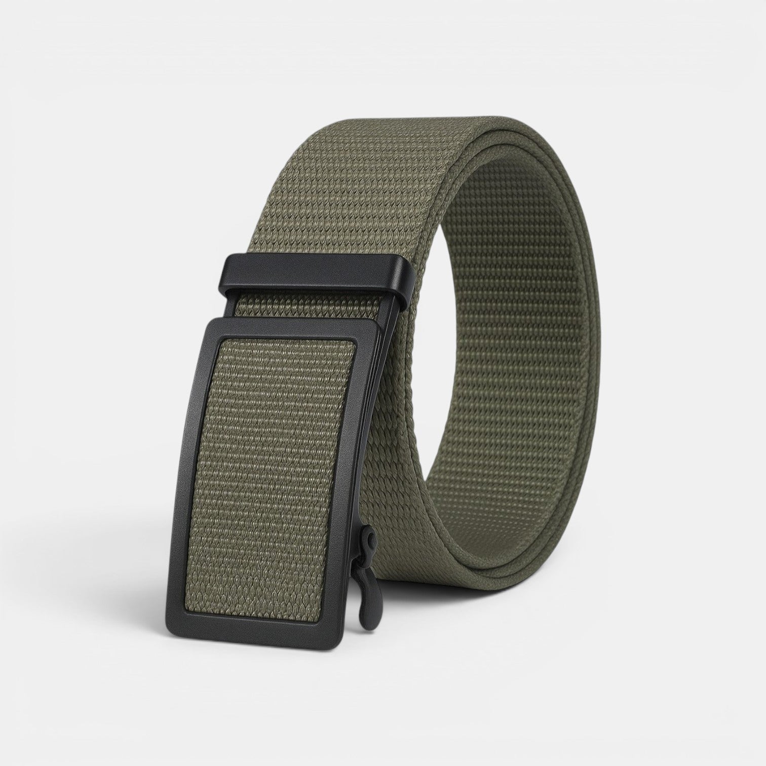 Ceinture Toile Homme Boucle Automatique Grise | Vondrek