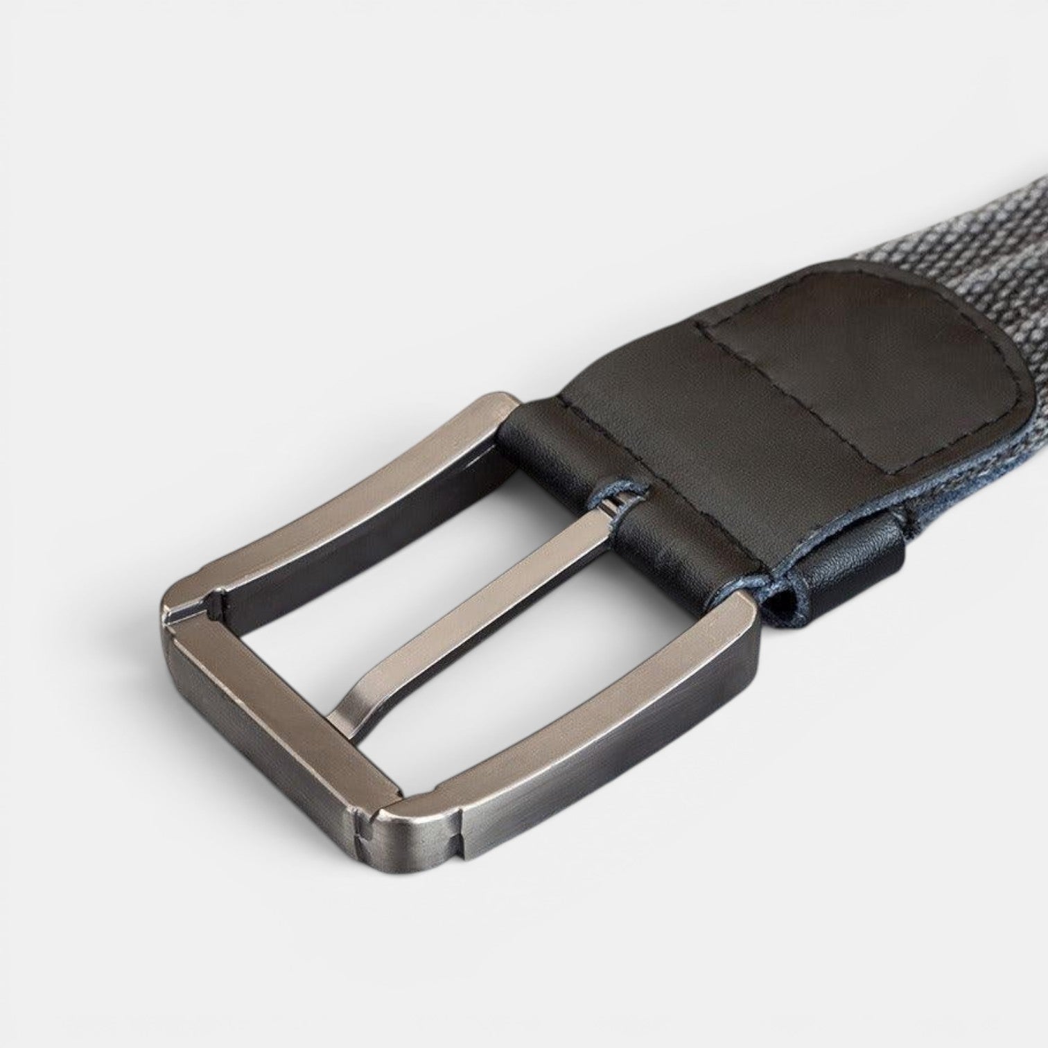 Ceinture Toile Homme Tressée Boucle Ardillon Grise | Norvex