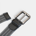 Ceinture Toile Homme Tressée Boucle Ardillon Grise | Norvex