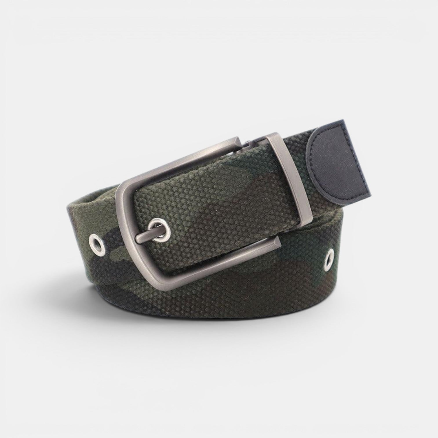 Ceinture Toile Homme Rayée Boucle Ardillon Bleu Marine | Vorkin