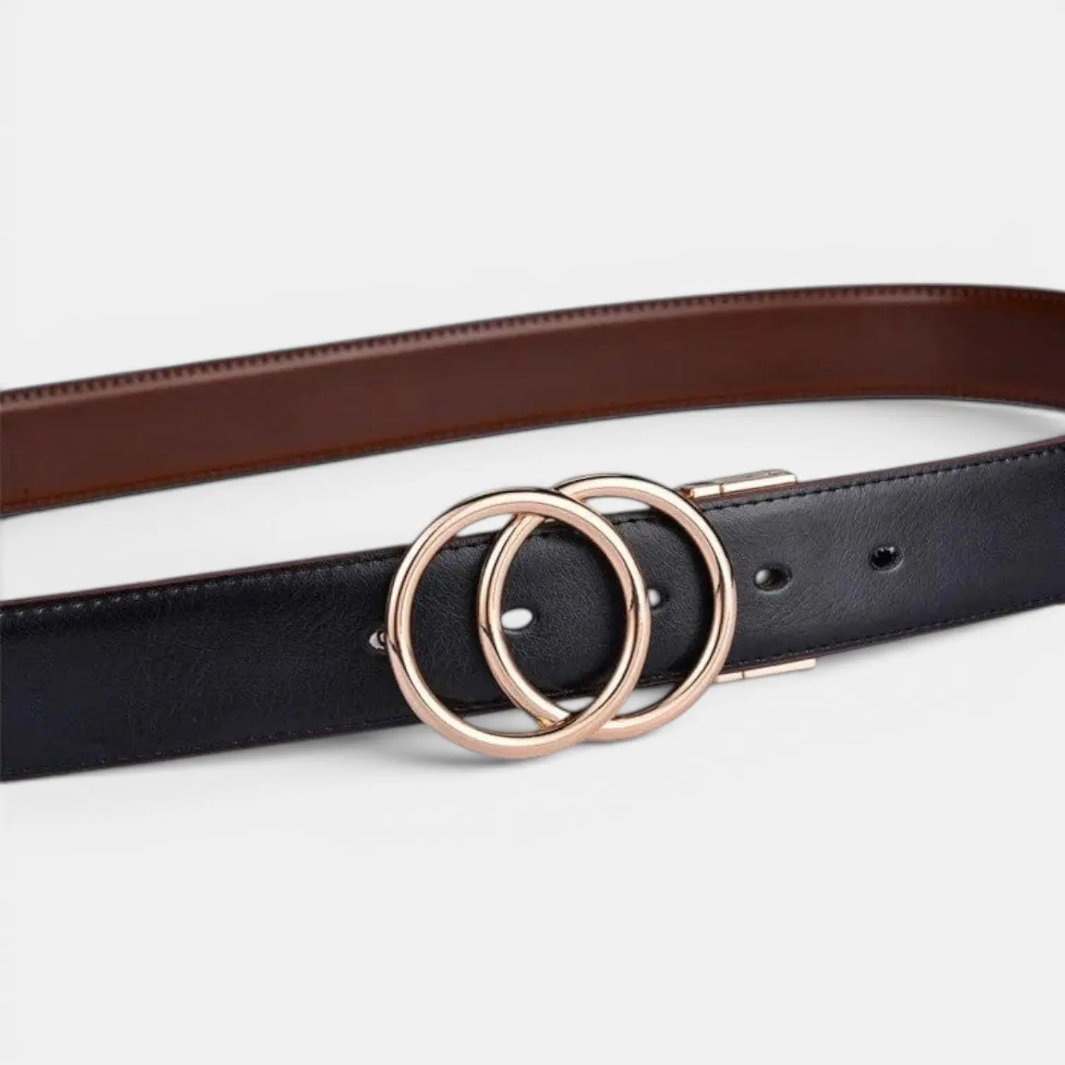 Ceinture Réversible Cuir Femme Boucle Double Anneau | Lorvex La Maison de la Ceinture