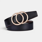 Ceinture Réversible Cuir Femme Boucle Double Anneau | Lorvex La Maison de la Ceinture