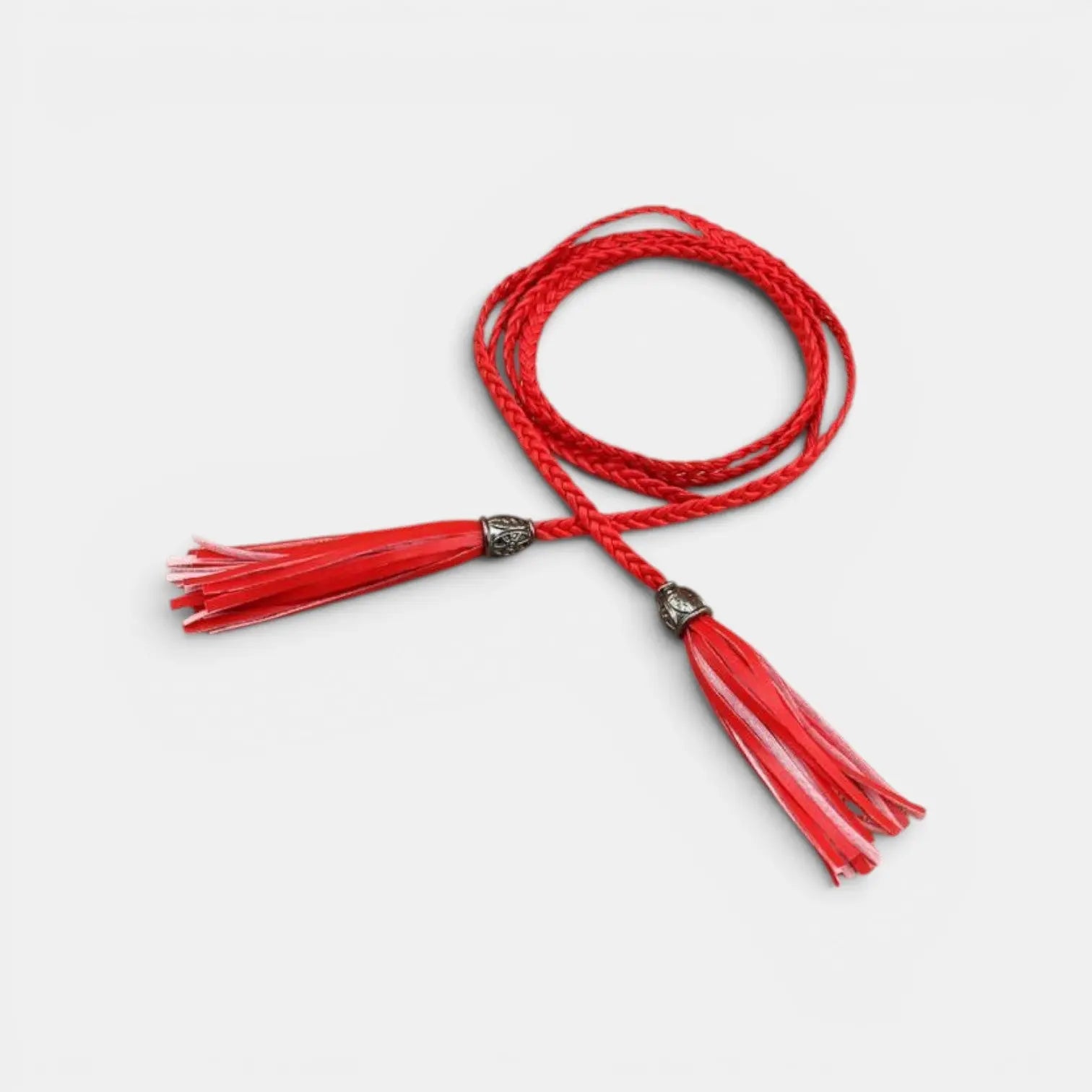 Ceinture Fine à Nouer Simili Vegan Tressée Bohème Femme | Talmix La Maison de la Ceinture