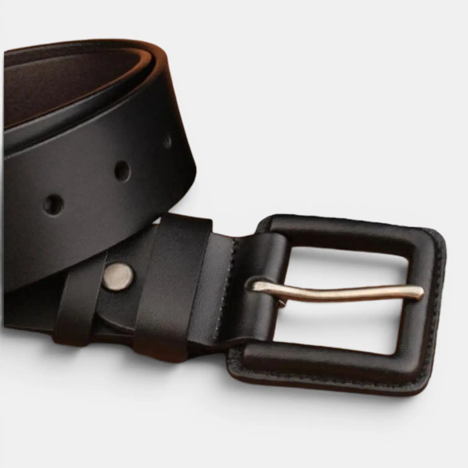 Ceinture Cuir Unisexe Grande Taille Boucle Carrée | Kervax La Maison de la Ceinture