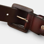 Ceinture Cuir Unisexe Grande Taille Boucle Carrée | Kervax La Maison de la Ceinture