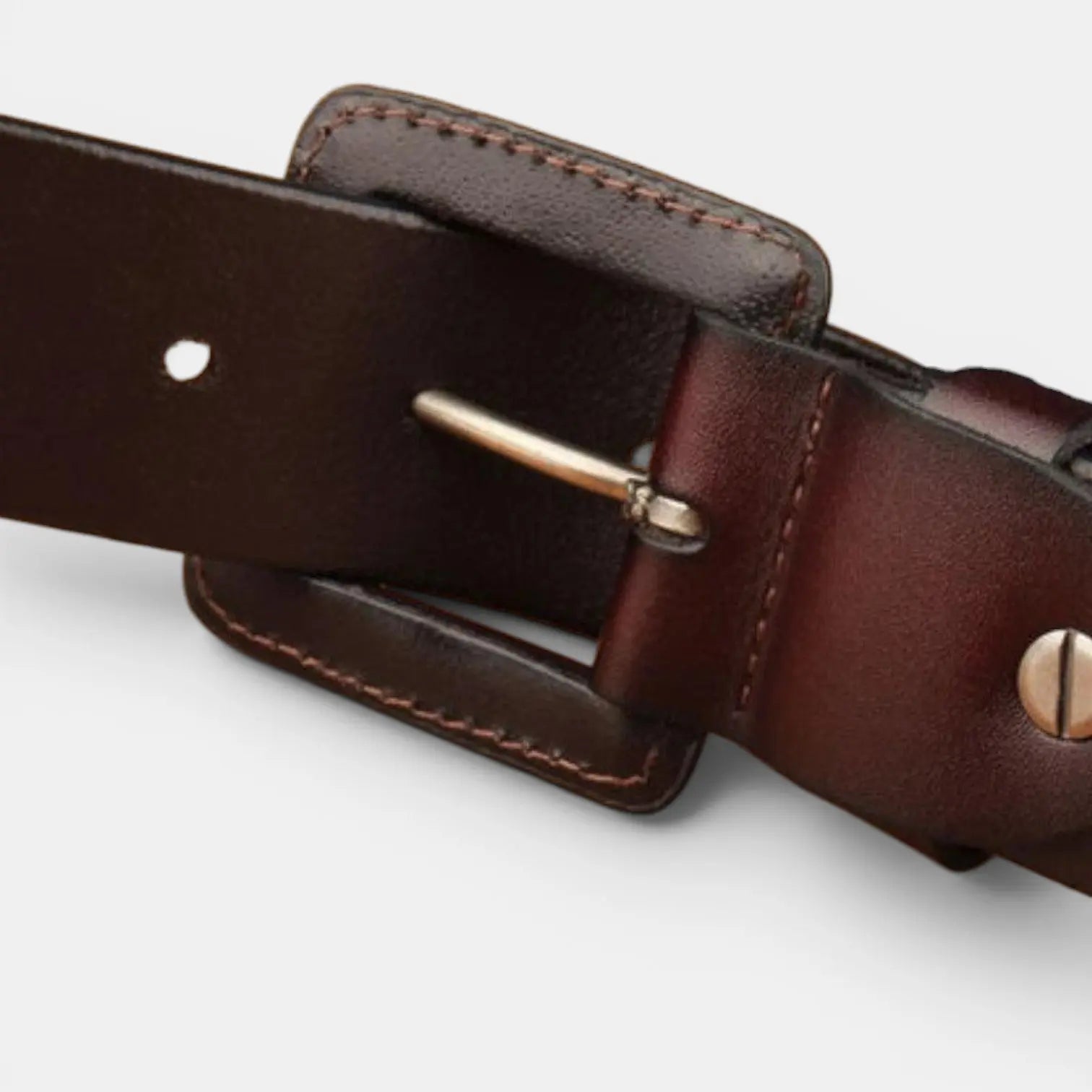Ceinture Cuir Unisexe Grande Taille Boucle Carrée | Kervax La Maison de la Ceinture