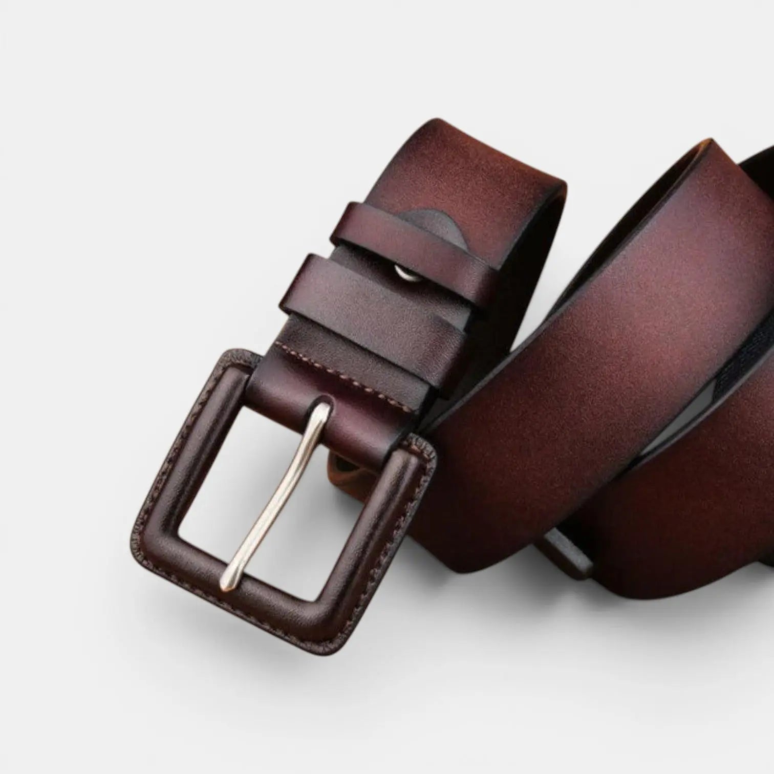 Ceinture Cuir Unisexe Grande Taille Boucle Carrée | Kervax La Maison de la Ceinture
