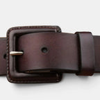 Ceinture Cuir Unisexe Grande Taille Boucle Carrée | Kervax La Maison de la Ceinture