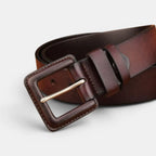 Ceinture Cuir Unisexe Grande Taille Boucle Carrée | Kervax La Maison de la Ceinture