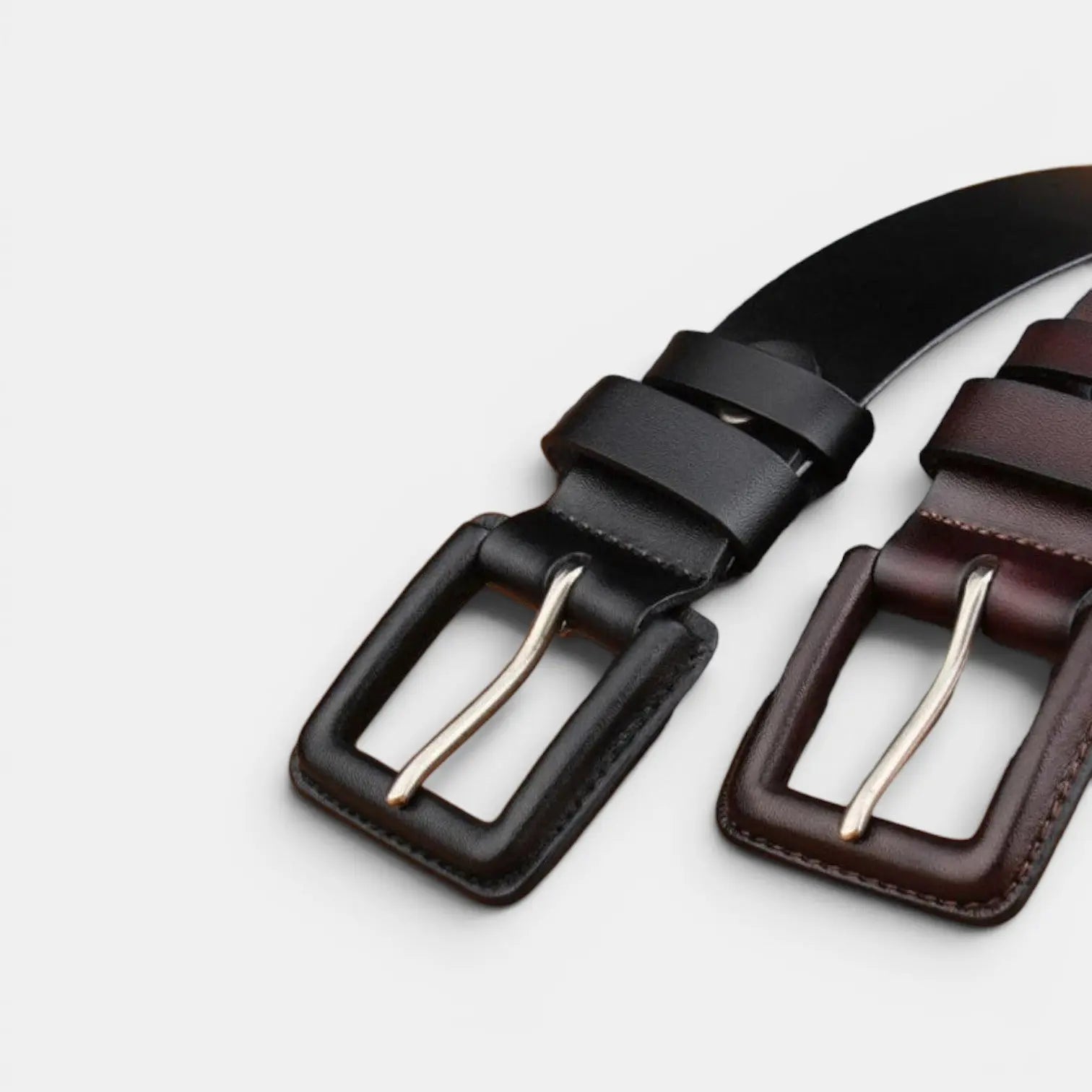 Ceinture Cuir Unisexe Grande Taille Boucle Carrée | Kervax La Maison de la Ceinture