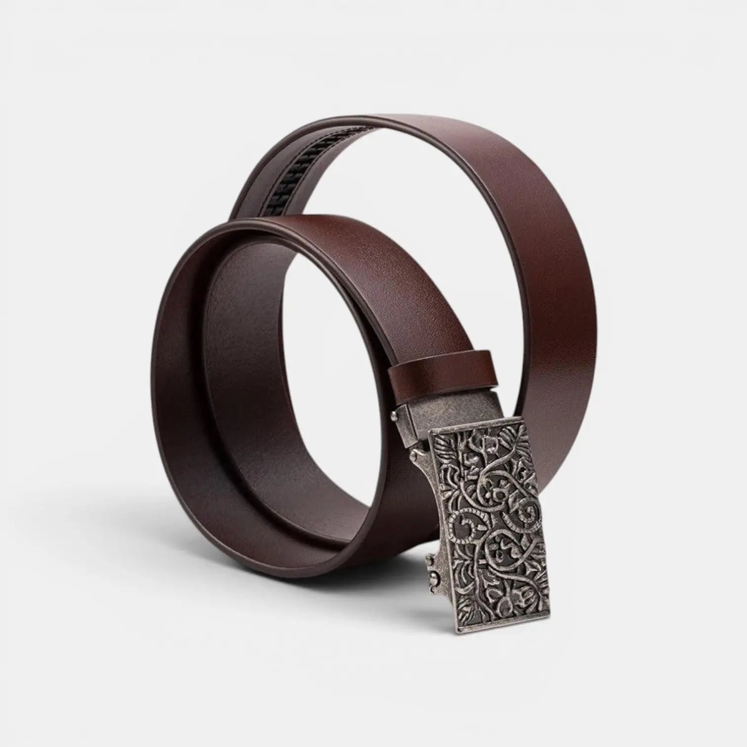 Ceinture Cuir Lisse Boucle Automatique Western Mixte | Varkex La Maison de la Ceinture