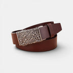 Ceinture Cuir Lisse Boucle Automatique Western Mixte | Varkex La Maison de la Ceinture