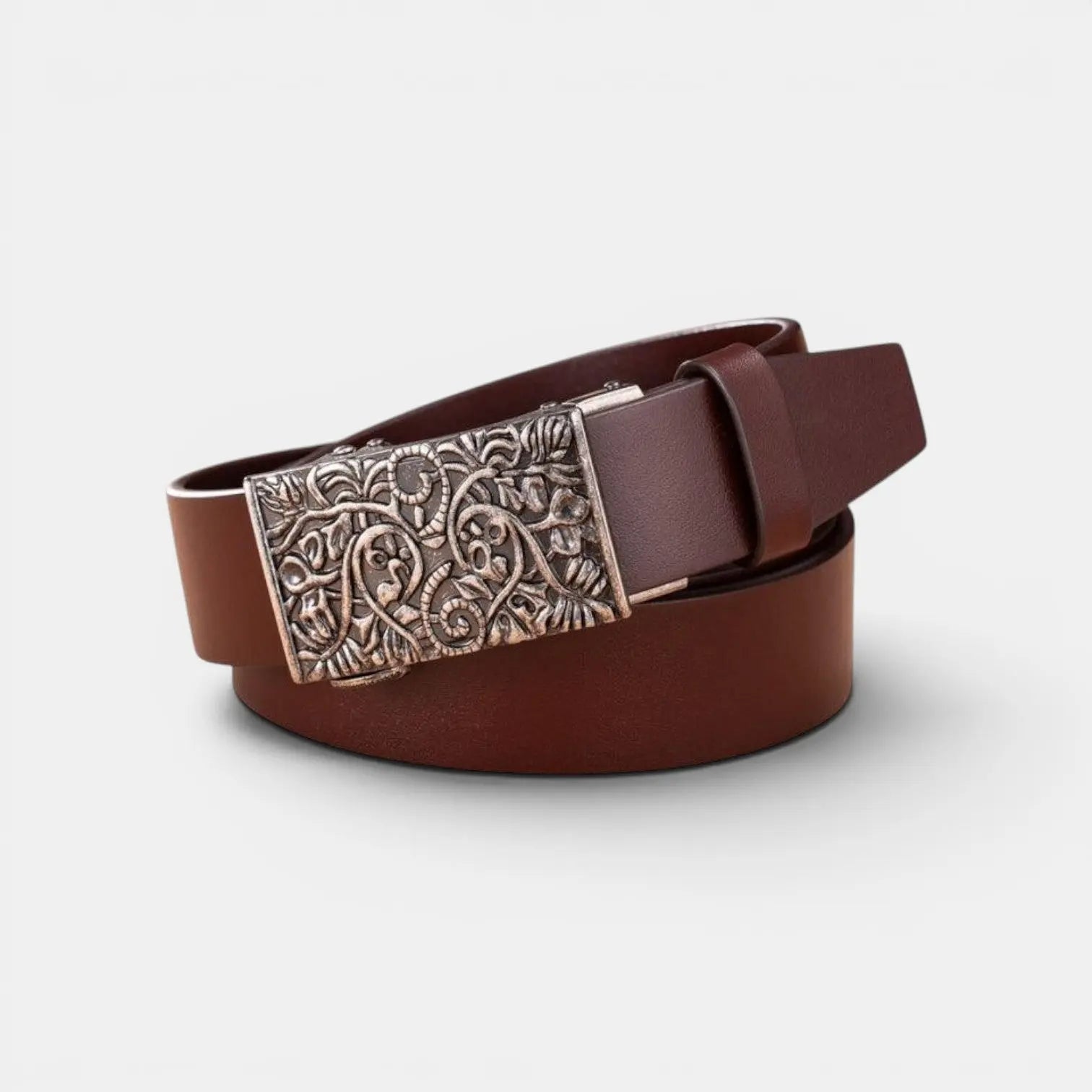 Ceinture Cuir Lisse Boucle Automatique Western Mixte | Varkex La Maison de la Ceinture