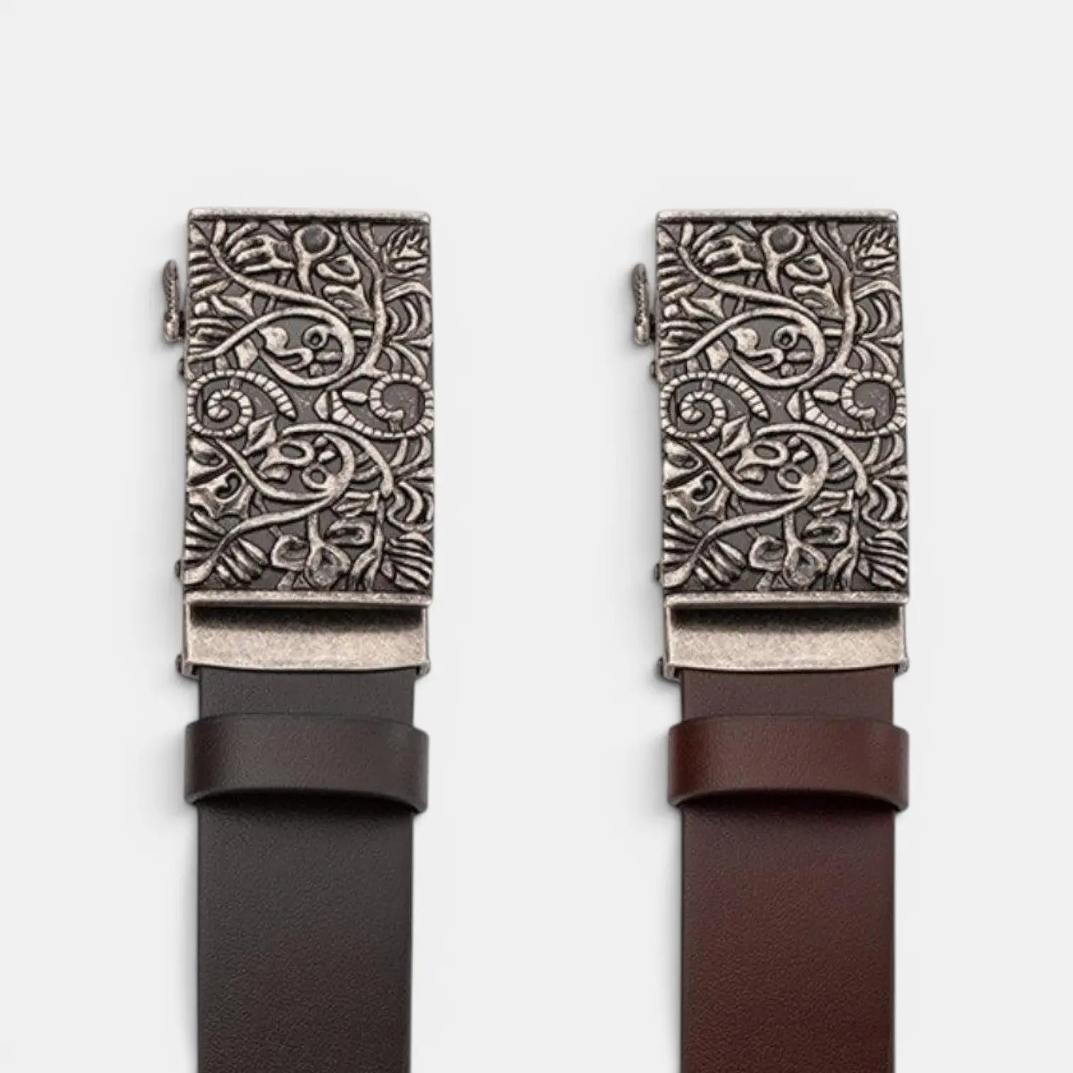 Ceinture Cuir Lisse Boucle Automatique Western Mixte | Varkex La Maison de la Ceinture