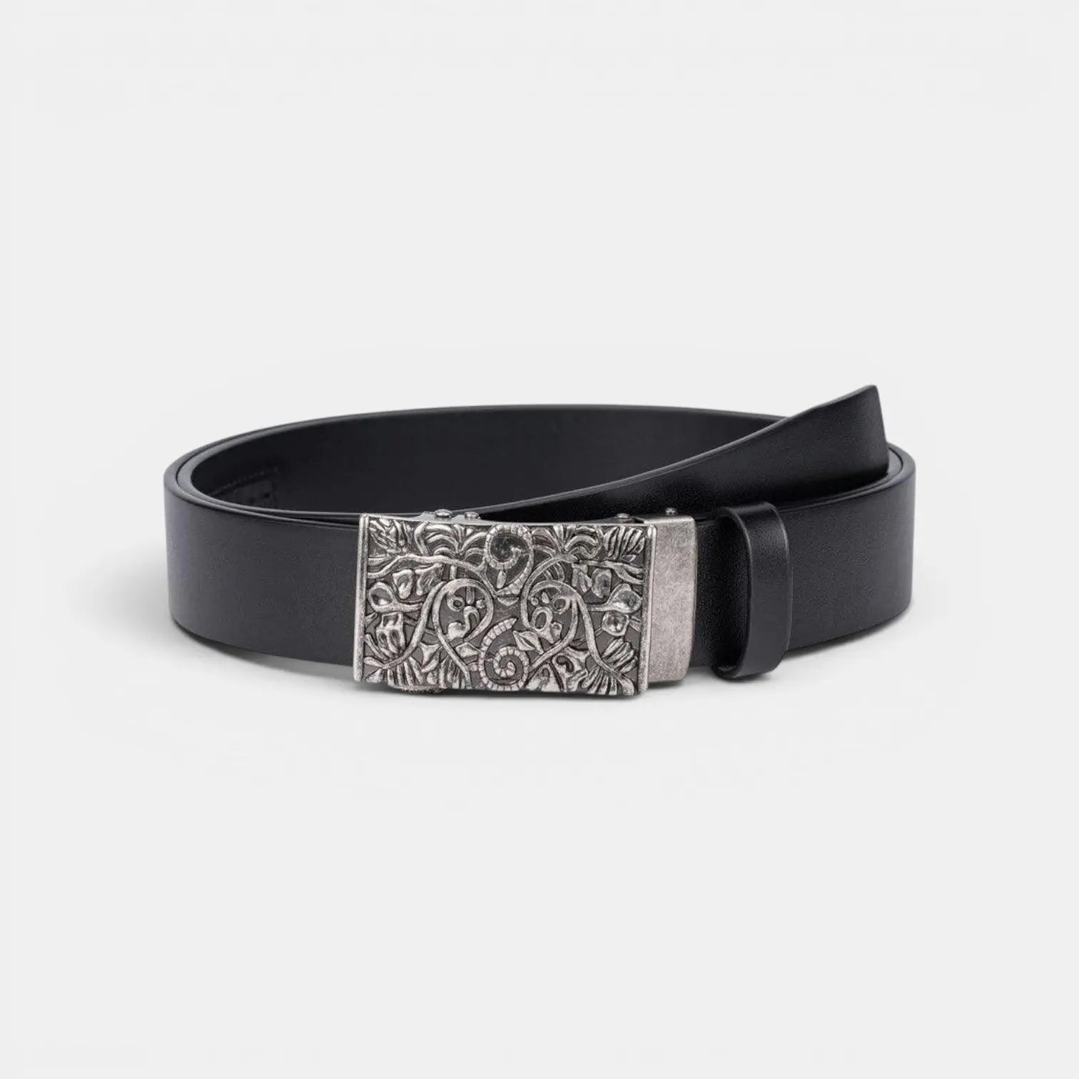 Ceinture Cuir Lisse Boucle Automatique Western Mixte | Varkex La Maison de la Ceinture