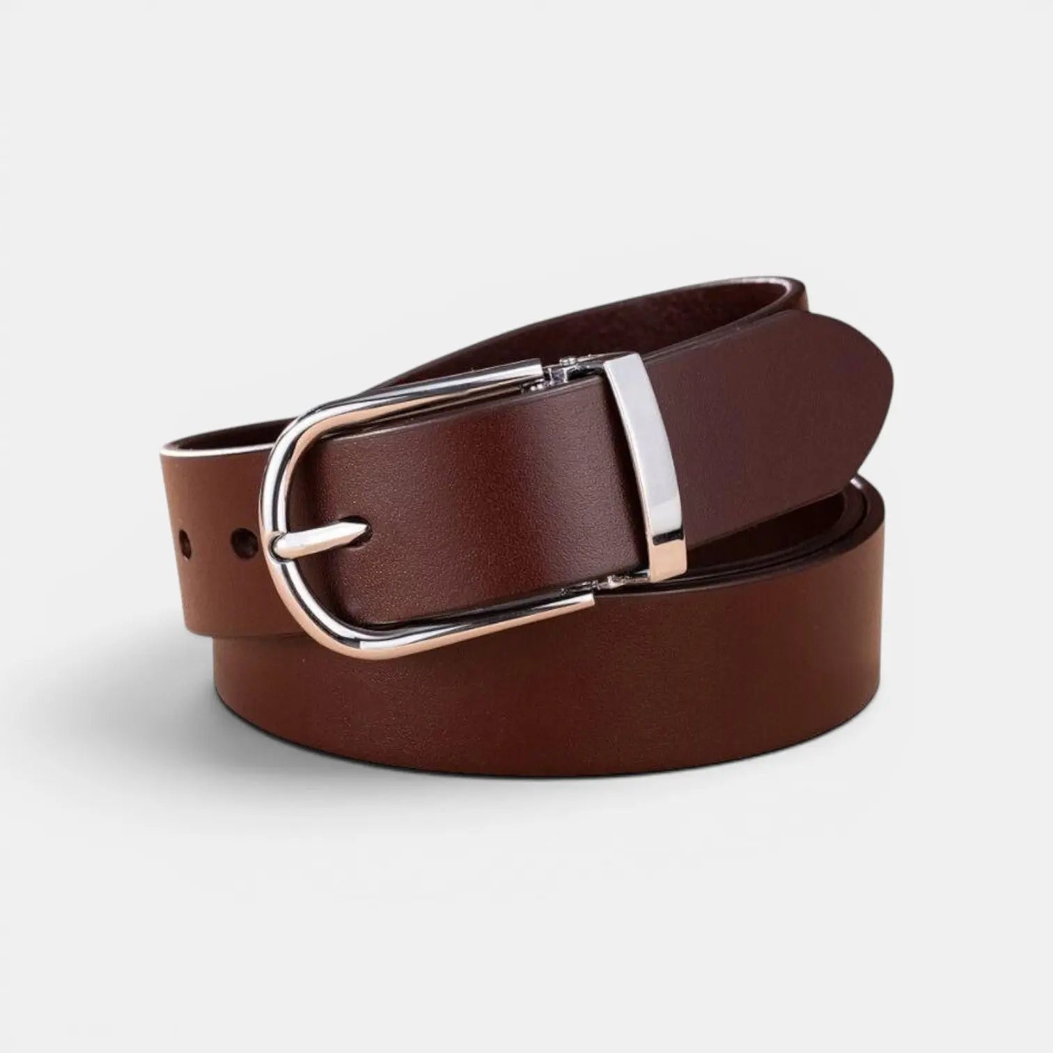 Ceinture Cuir Lisse Femme Grande Taille Boucle Arrondie | Granvex La Maison de la Ceinture