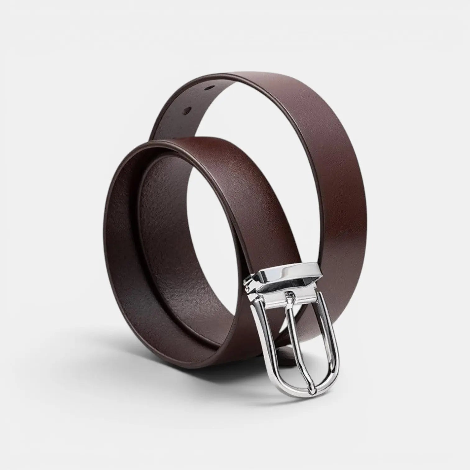 Ceinture Cuir Lisse Femme Grande Taille Boucle Arrondie | Granvex La Maison de la Ceinture