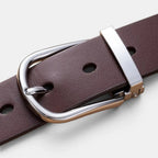 Ceinture Cuir Lisse Femme Grande Taille Boucle Arrondie | Granvex La Maison de la Ceinture