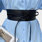 Ceinture Large Simili Vegan à Nouer Sans Boucle Femme | Obelx La Maison de la Ceinture