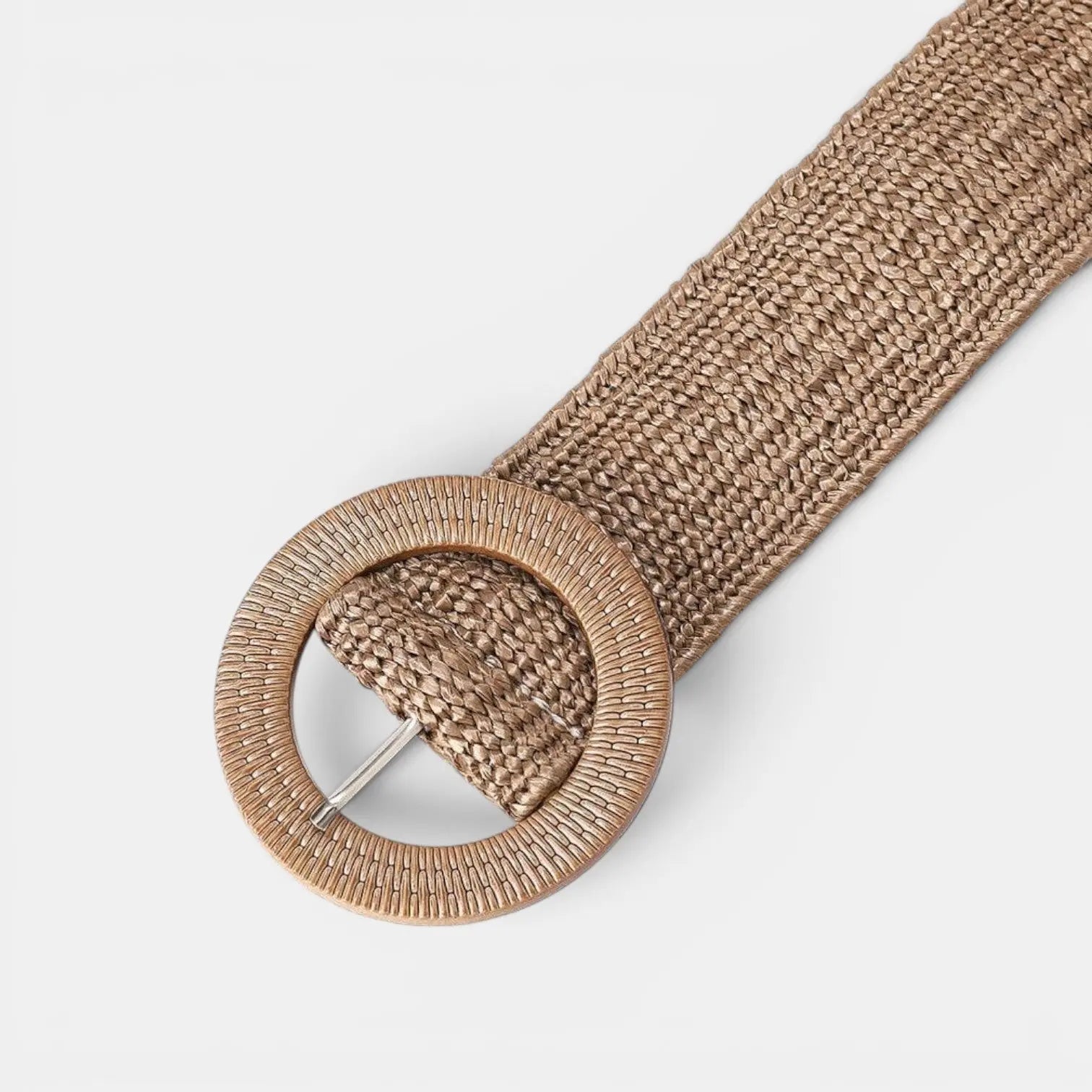 Ceinture Large Raphia Synthétique Tressé Femme Boucle Ronde | Rafvox La Maison de la Ceinture