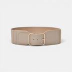 Ceinture Large Élastique Femme Taille Haute Boucle Dorée | Calvex La Maison de la Ceinture