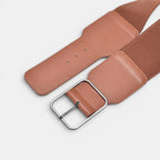 Ceinture Large Élastique Femme Taille Haute Boucle Dorée | Calvex La Maison de la Ceinture