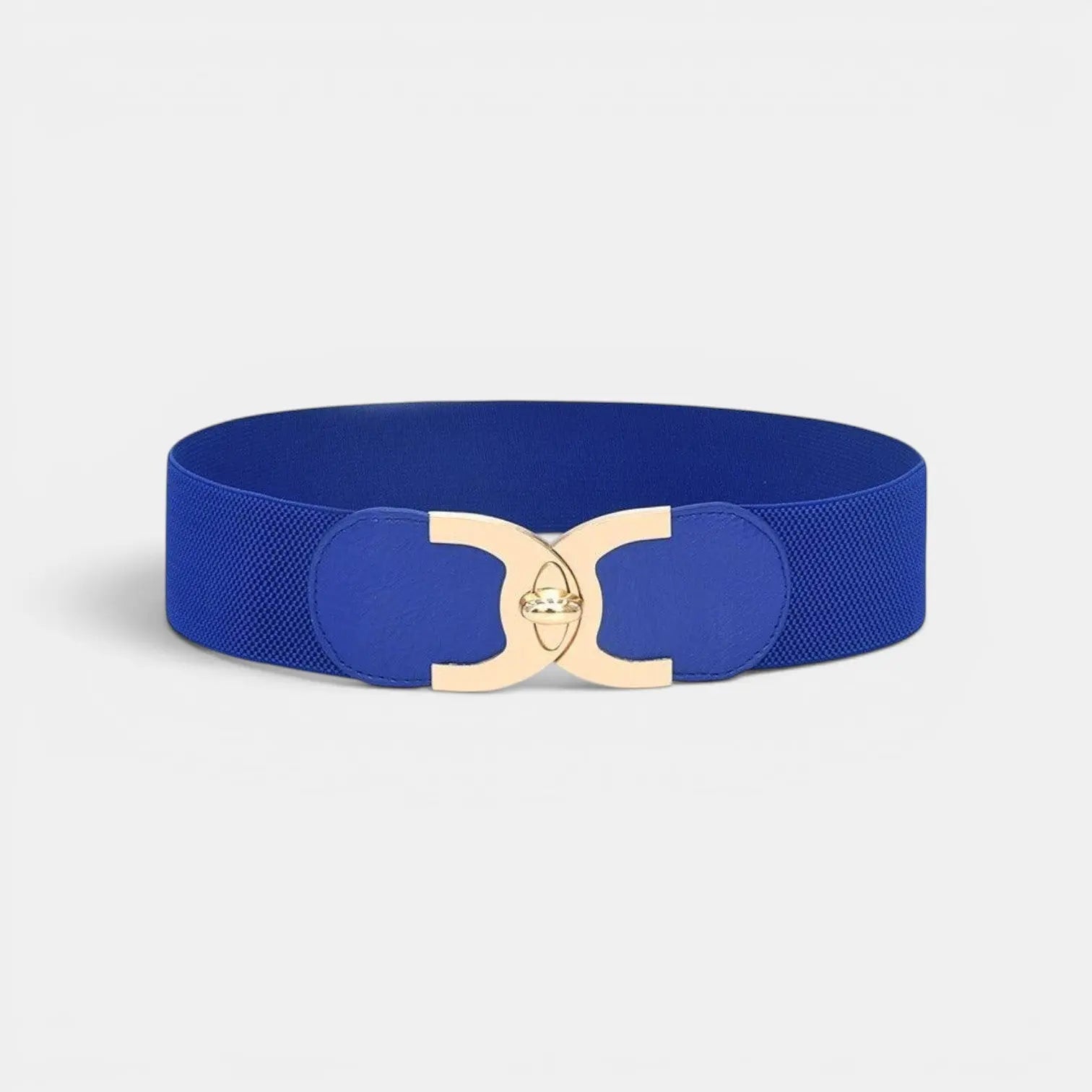 Ceinture Élastique Large Femme Taille Haute Boucle Ronde Dorée | Melvax La Maison de la Ceinture