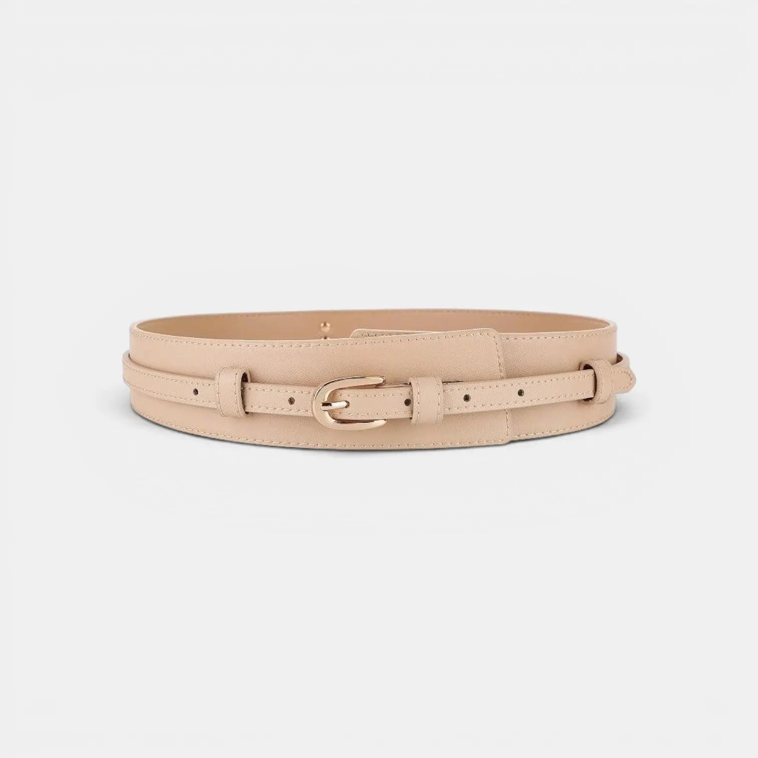 Ceinture Large Cuir Lisse Taille Haute Boucle Dorée Femme | Calvex La Maison de la Ceinture