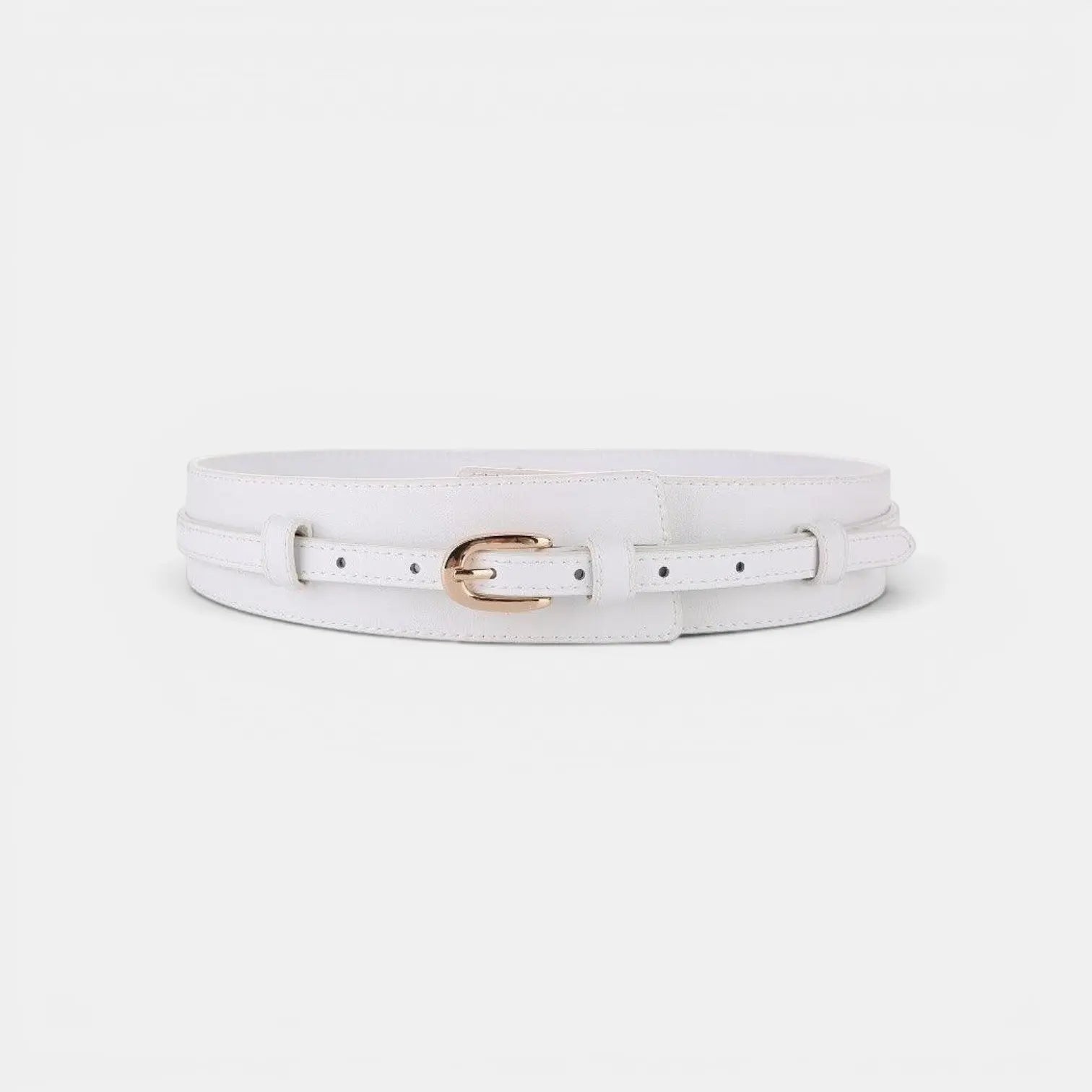 Ceinture Large Cuir Lisse Taille Haute Boucle Dorée Femme | Calvex La Maison de la Ceinture