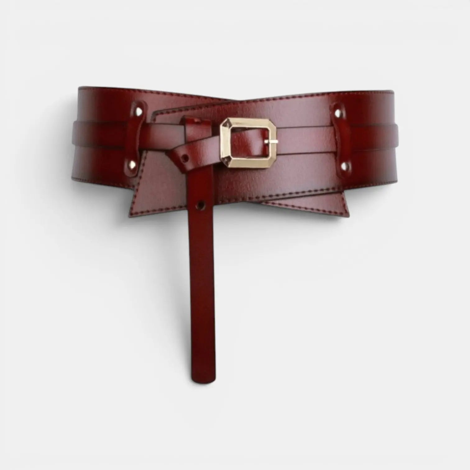 Ceinture Large Simili Cuir Taille Haute Femme Boucle Dorée | Velcor La Maison de la Ceinture