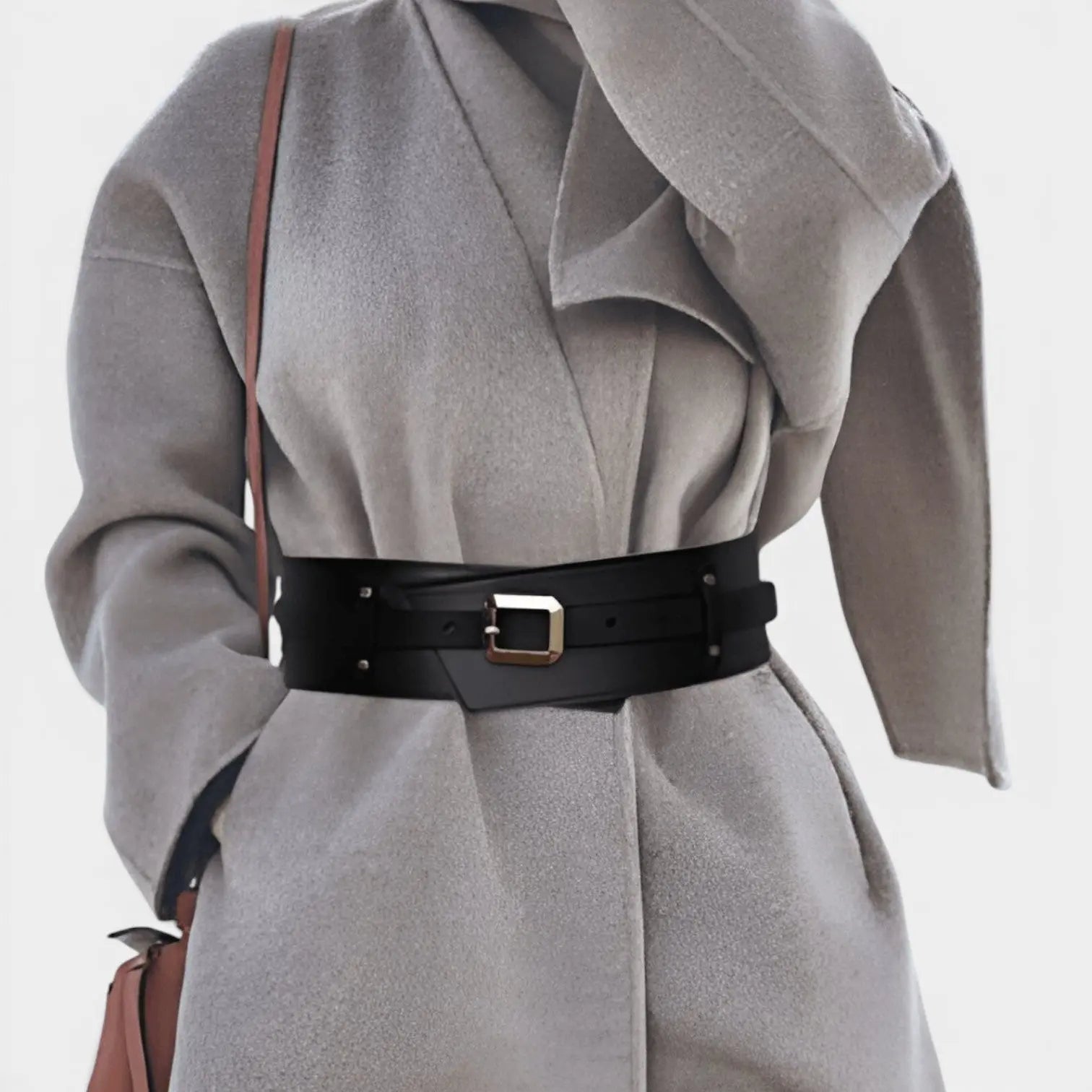 Ceinture Large Simili Cuir Taille Haute Femme Boucle Dorée | Velcor La Maison de la Ceinture