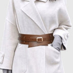 Ceinture Large Simili Cuir Taille Haute Femme Boucle Dorée | Velcor La Maison de la Ceinture