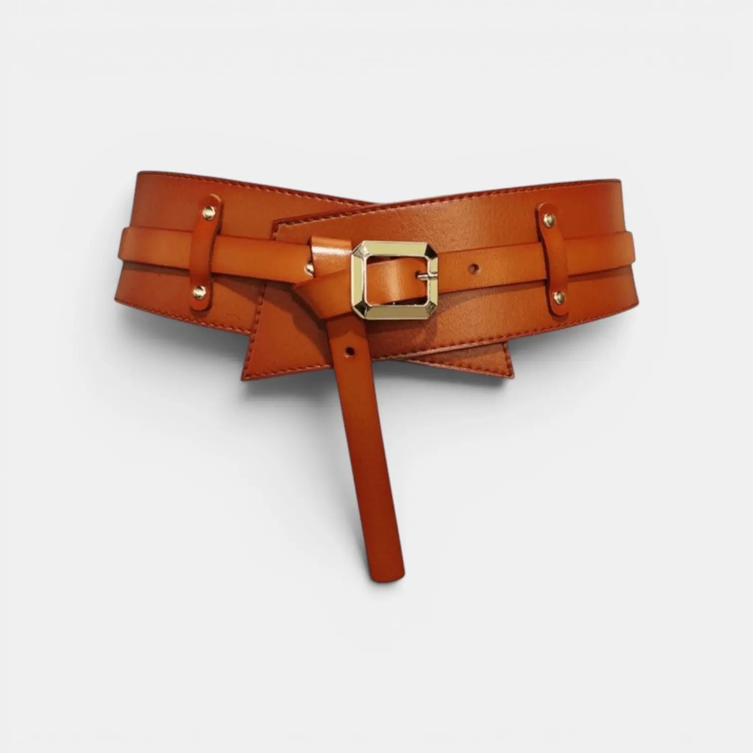 Ceinture Large Simili Cuir Taille Haute Femme Boucle Dorée | Velcor La Maison de la Ceinture