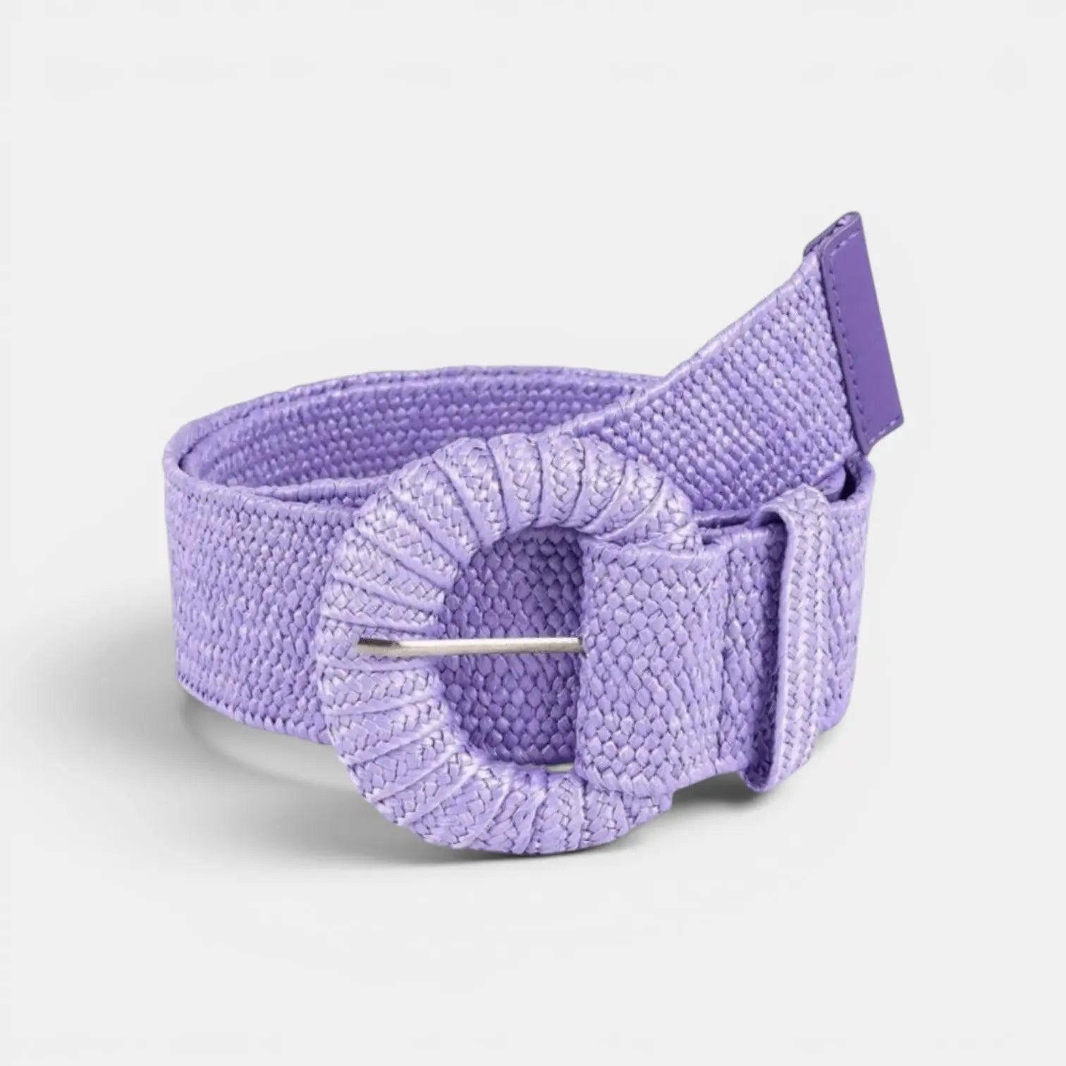 Ceinture Large Raphia Tressé Femme Boucle Arrondie | Sornex La Maison de la Ceinture