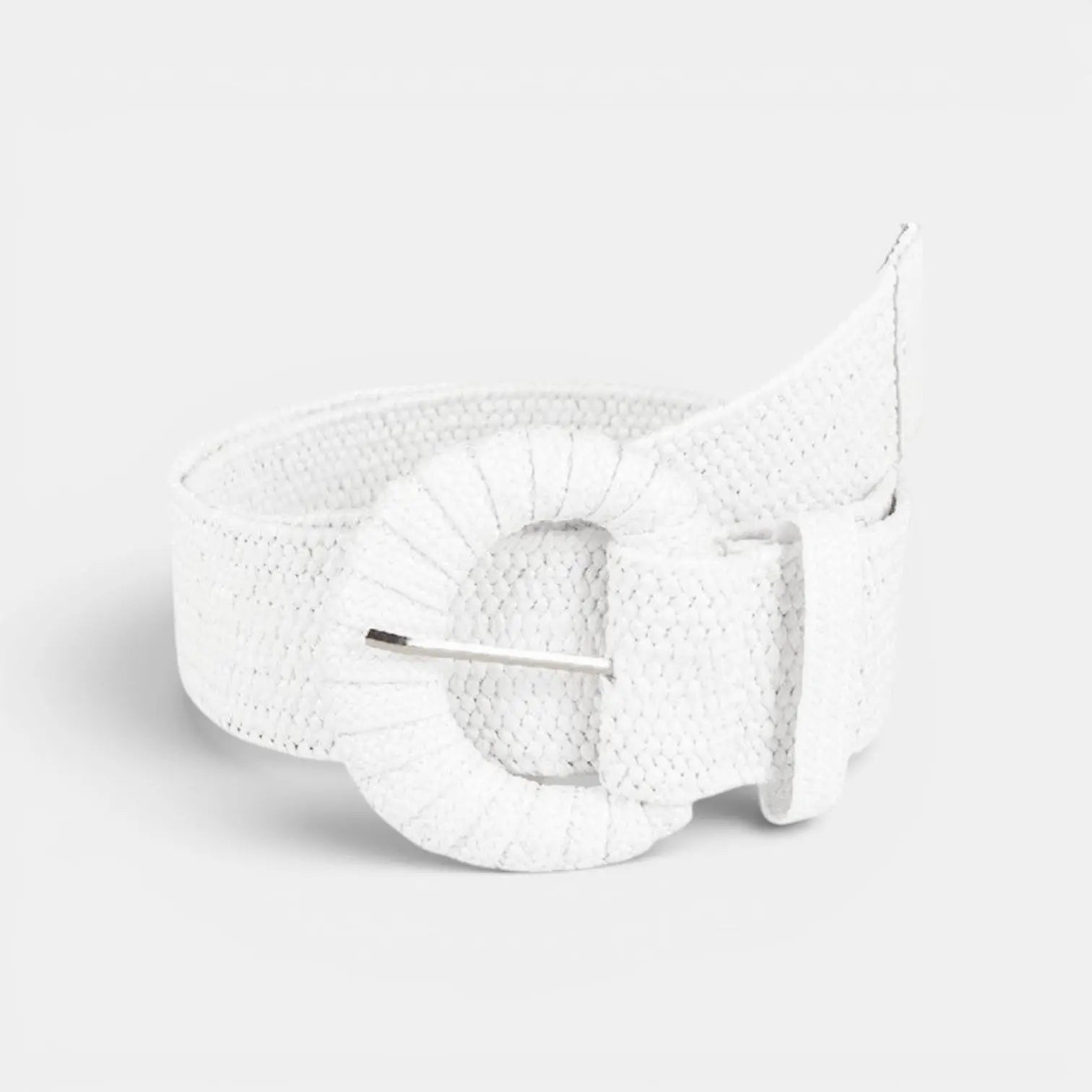 Ceinture Large Raphia Tressé Femme Boucle Arrondie | Sornex La Maison de la Ceinture