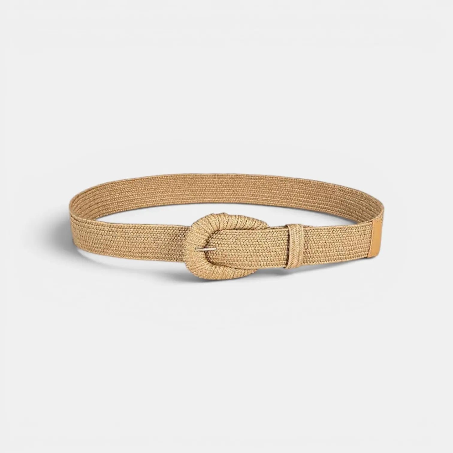 Ceinture Large Raphia Tressé Femme Boucle Arrondie | Sornex La Maison de la Ceinture