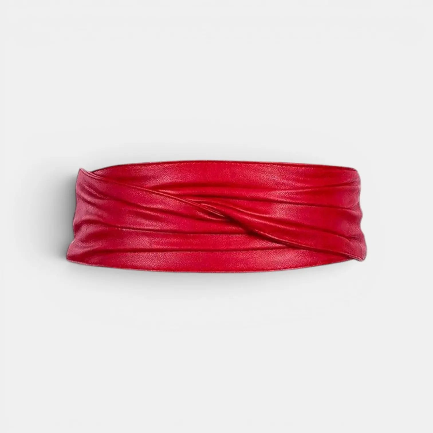 Ceinture Large Simili Vegan Drapée Taille Haute Femme | Orvex La Maison de la Ceinture